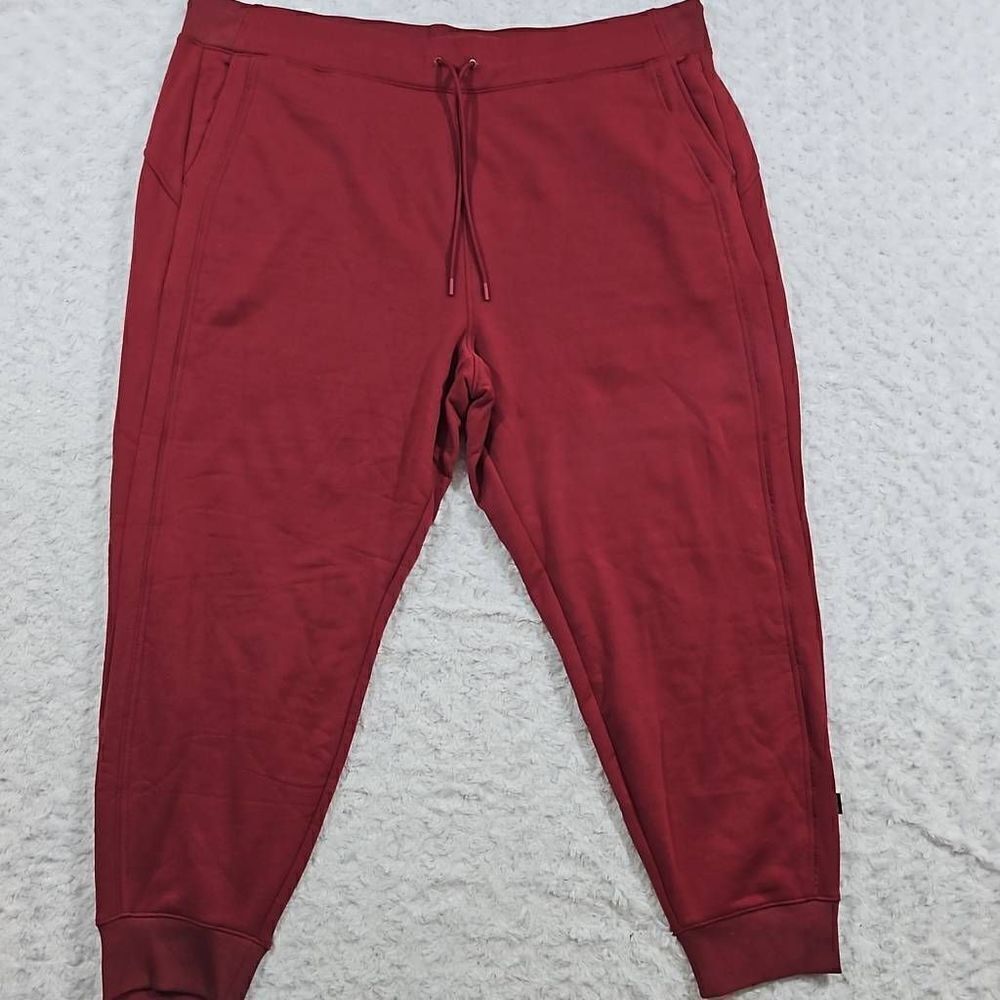 Athleta altitude jogger in polartec power stretch women's size 3x Decadent Red N